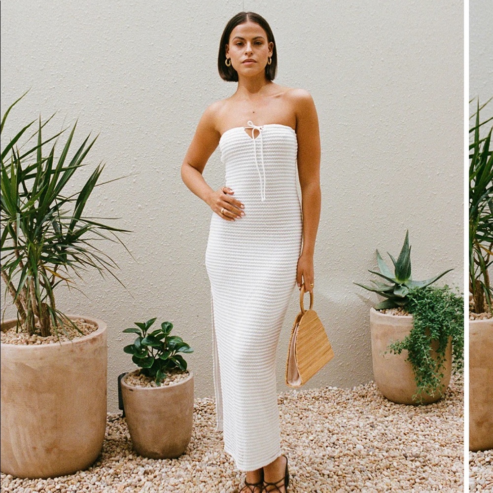 SABO SKIRT Marie Dress in White Size M